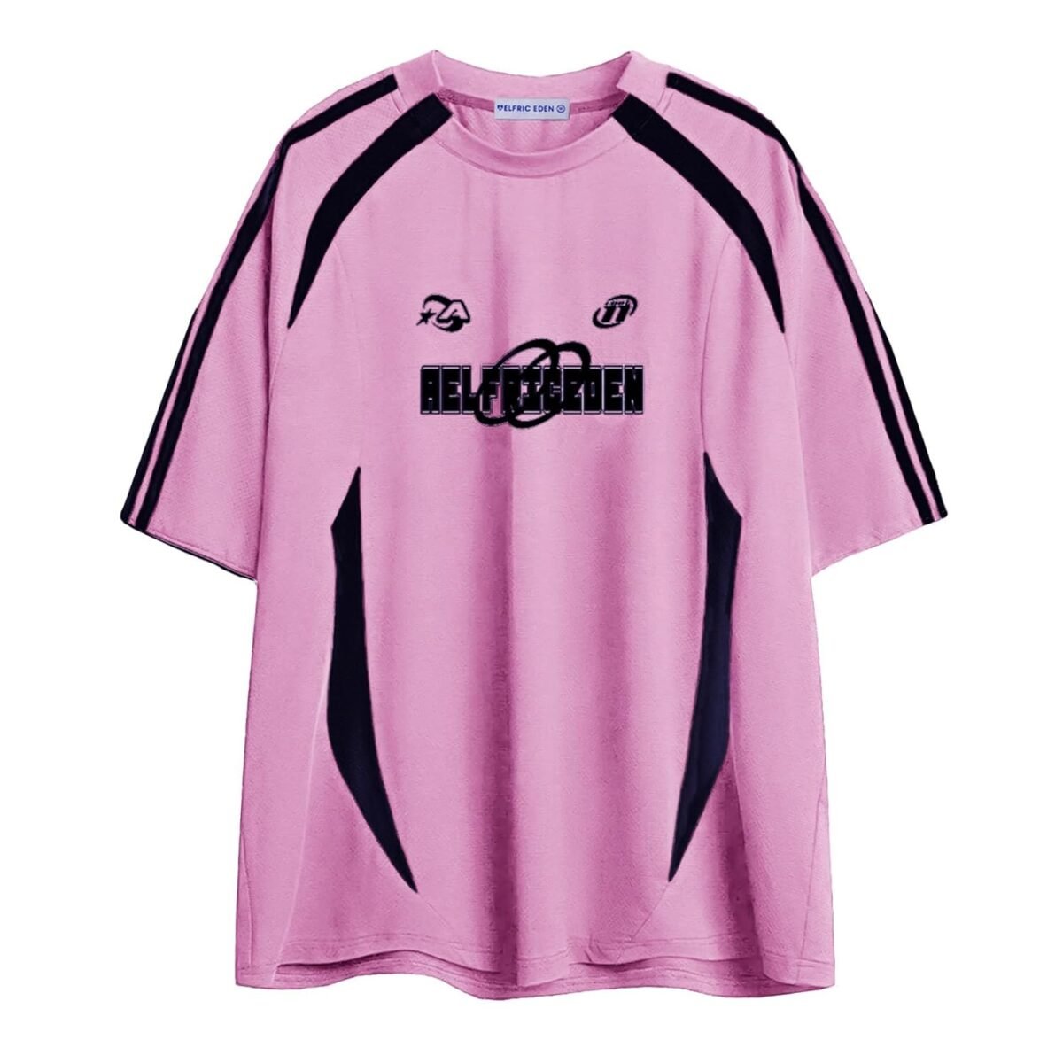 Aelfric Eden Oversized T Shirt Men 90s Shirt Unisex Streetwear Contrast Color Graphic Tees Casual Vintage Summer Tops