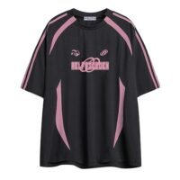 Aelfric Eden Oversized T Shirt Men 90s Shirt Unisex Streetwear Contrast Color Graphic Tees Casual Vintage Summer Tops