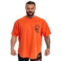 BIG SAM SPORTSWEAR COMPANY Men's Oversize T-Shirt Organic Cotton Breathable Workout, Lifting T-Shirt