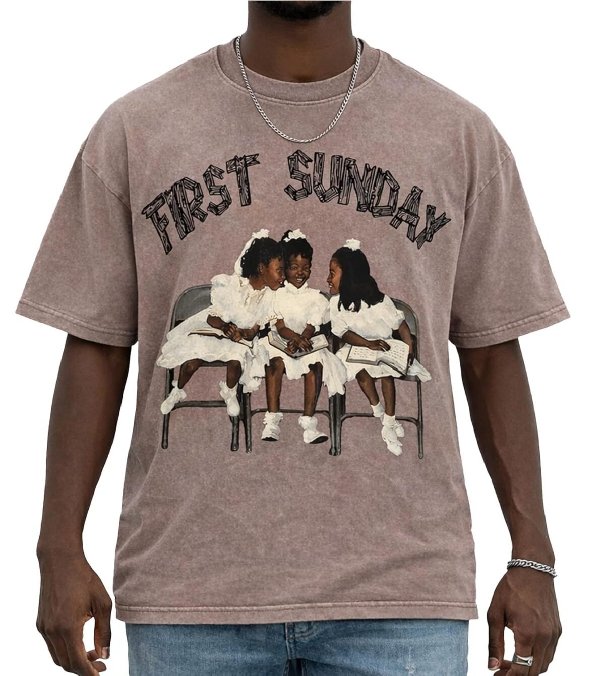 Christian Shirts for Men, Graphic Tees Shirt Unisex Oversized Jesus T-Shirt Acid Wash Vintage Streetwear Top