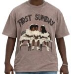 Christian Shirts for Men, Graphic Tees Shirt Unisex Oversized Jesus T-Shirt Acid Wash Vintage Streetwear Top