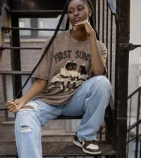 Christian Shirts for Men, Graphic Tees Shirt Unisex Oversized Jesus T-Shirt Acid Wash Vintage Streetwear Top