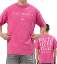 Christian Shirts for Men, Graphic Tees Shirt Unisex Oversized Jesus T-Shirt Acid Wash Vintage Streetwear Top