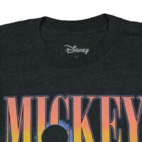 Disney Mickey Mouse T-Shirt Men's Outstretched Hand Aura Glow Adult Big and Tall Short Sleeve Tee