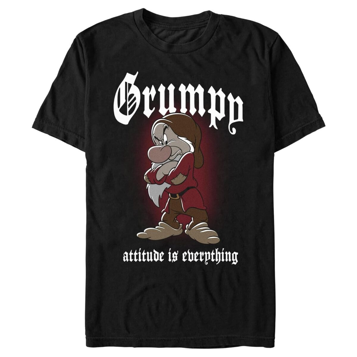 Disney Snow White and The Seven Dwarfs T-Shirt Men's Grumpy Big and Tall Adult Tee