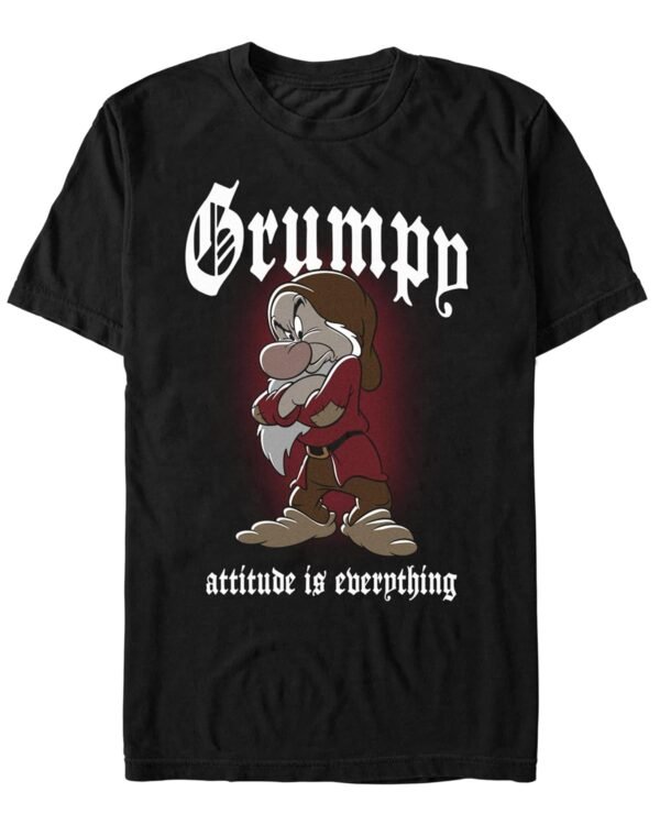 Disney Snow White and The Seven Dwarfs T-Shirt Men's Grumpy Big and Tall Adult Tee