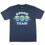 Disney Toy Story T-Shirt Men's Big and Tall Green Alien Oooh Yeah Adult Tee