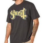 Ghost Band Classic Logo Oversized Boxy Fit Limited Edition Grey Wash T-Shirt Officially Licensed