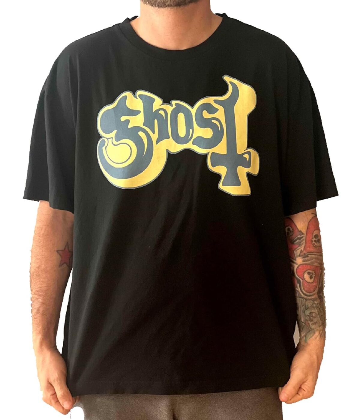 Ghost Band Classic Logo Oversized Boxy Fit T-Shirt Officially Licensed