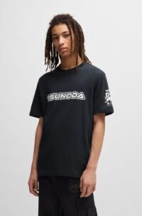 Hugo Men's Tsunoda Graphic F1 2025 Racing Bull Fan T-Shirt