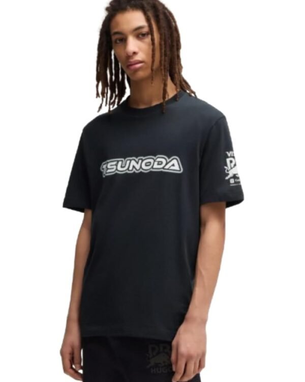 Hugo Men's Tsunoda Graphic F1 2025 Racing Bull Fan T-Shirt
