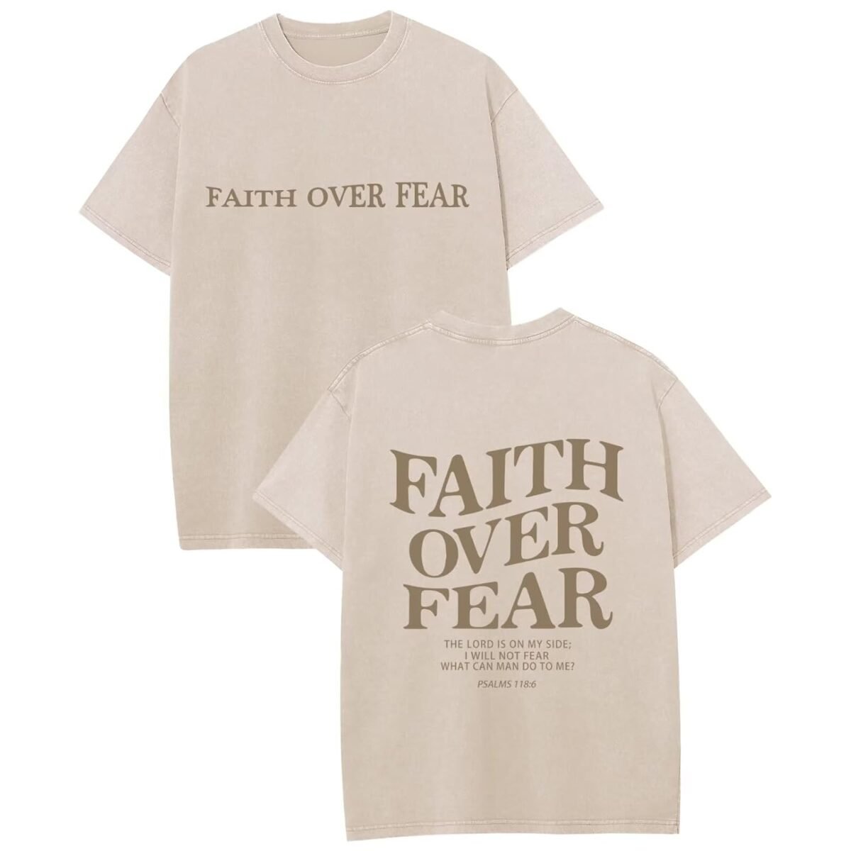 Mens Christian Shirts Trust in The Lord Shirt Jesus Religious Tees Oversized Acid Wash Graphic Tshirt