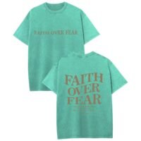 Mens Christian Shirts Trust in The Lord Shirt Jesus Religious Tees Oversized Acid Wash Graphic Tshirt