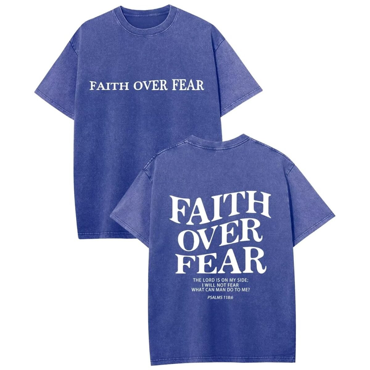 Mens Christian Shirts Trust in The Lord Shirt Jesus Religious Tees Oversized Acid Wash Graphic Tshirt