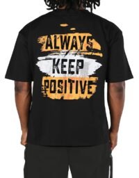 Mens Graphic Tees Vintage Oversized T Shirts for Men Letter Print Casual Crewneck Cotton Top Short Sleeve Streetwear, Black