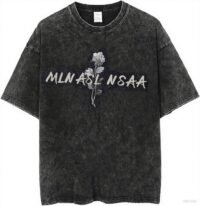 Men's Vintage Wash Anime Pattern Shirt Summer Casual Hip Hop T-shirt Street Clothing Harajuku Top T-shirt Y2K Top