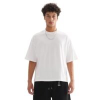 New Boxy Cropped Mens T-Shirts Fashion Casual Cotton T Shirt Streetwear Comfort Crew Neck Tees for Men