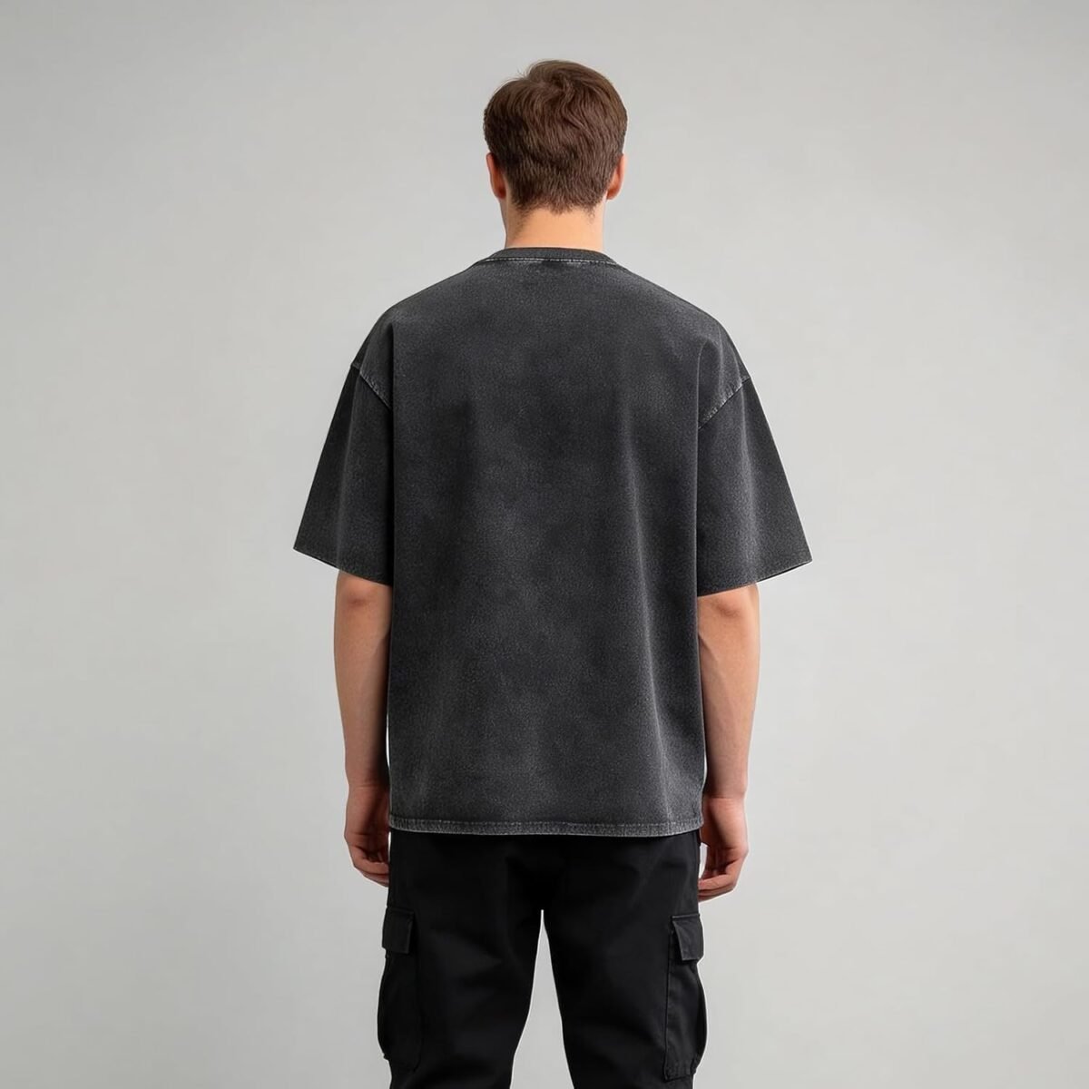 Oversize Cotton T Shirts for Women Unisex Mens Acid Washed T Shirt 100% Cotton