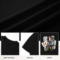 Oversized Graphic Tshirts for Men It is What It is Shirt Vintage Streetwear Cool Rapper Baggy Grunge Tees Tops