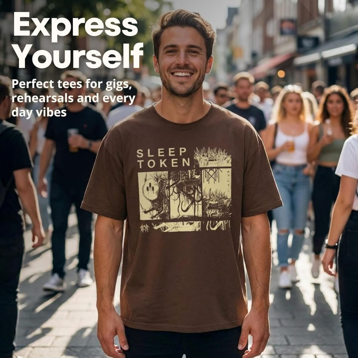 Sleep Token DYWTYLM Men's Oversized Premium Quality T-Shirt