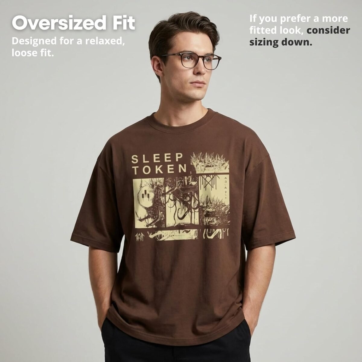 Sleep Token DYWTYLM Men's Oversized Premium Quality T-Shirt