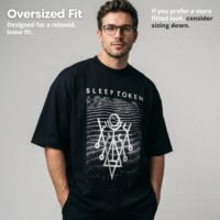 Sleep Token Give Band Logo Limited Edition 999 Only Oversized Boxy T Shirt