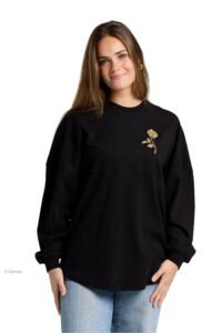 Spirit Jersey, Official Disney Princess Collection, Long Sleeve Oversized Pullover Shirt, Unisex, Relaxed Fit, 100% Cotton