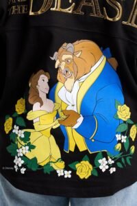 Spirit Jersey, Official Disney Princess Collection, Long Sleeve Oversized Pullover Shirt, Unisex, Relaxed Fit, 100% Cotton