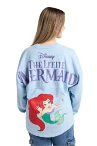 Spirit Jersey, Official Disney Princess Collection, Long Sleeve Oversized Pullover Shirt, Unisex, Relaxed Fit, 100% Cotton