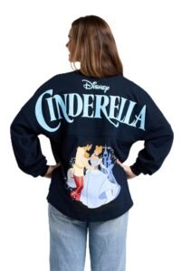 Spirit Jersey, Official Disney Princess Collection, Long Sleeve Oversized Pullover Shirt, Unisex, Relaxed Fit, 100% Cotton