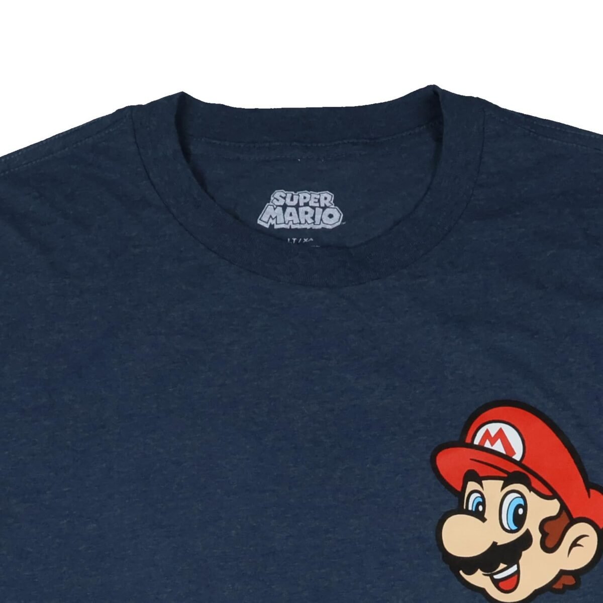 Super Mario T-Shirt Men's Here We Go Double Sided Big and Tall Tee