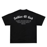 T-Shirt Pump Cover for Gym and Training, 220G Cotton Oversized Shirt with Acid Wash Black Finish