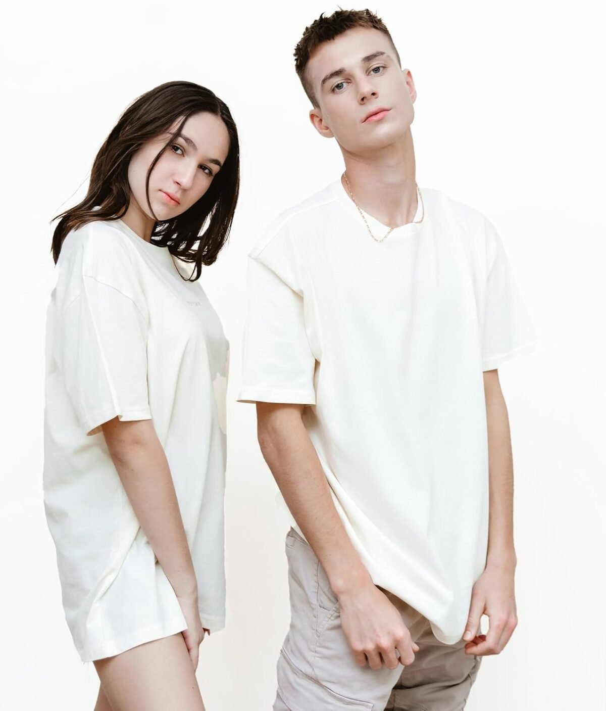 T-TAM Unisex Oversized T-Shirt for Women & Men - 100% Soft Cotton Crew Neck Short Sleeve - Basic Tee Shirt - Casual Summer Trendy Clothes