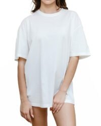 T-TAM Unisex Oversized T-Shirt for Women & Men - 100% Soft Cotton Crew Neck Short Sleeve - Basic Tee Shirt