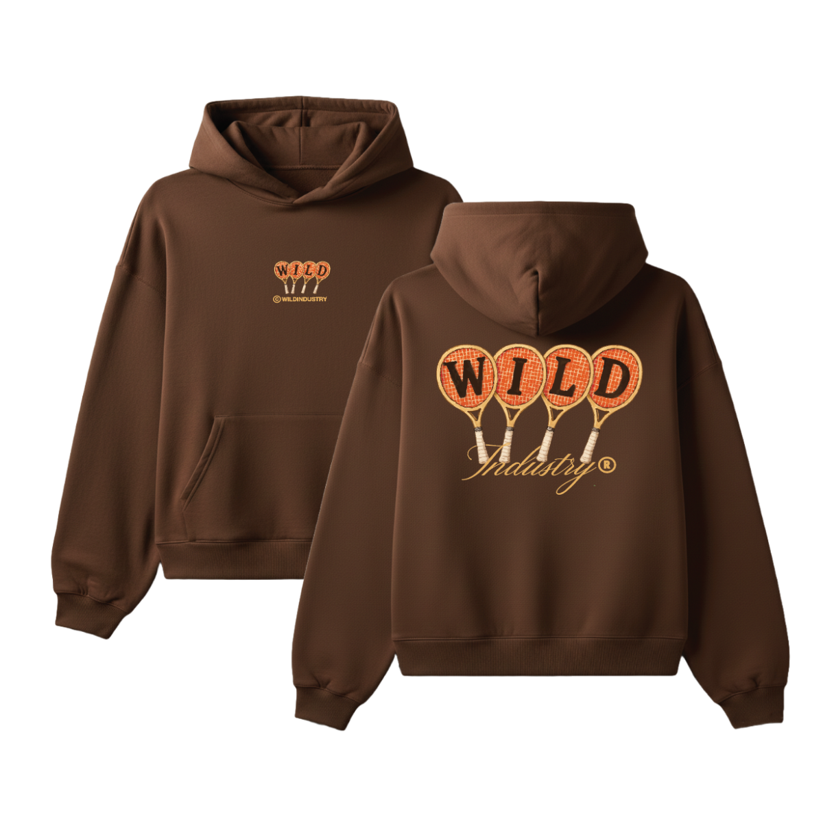TENNIS CLUB HOOD BROWN