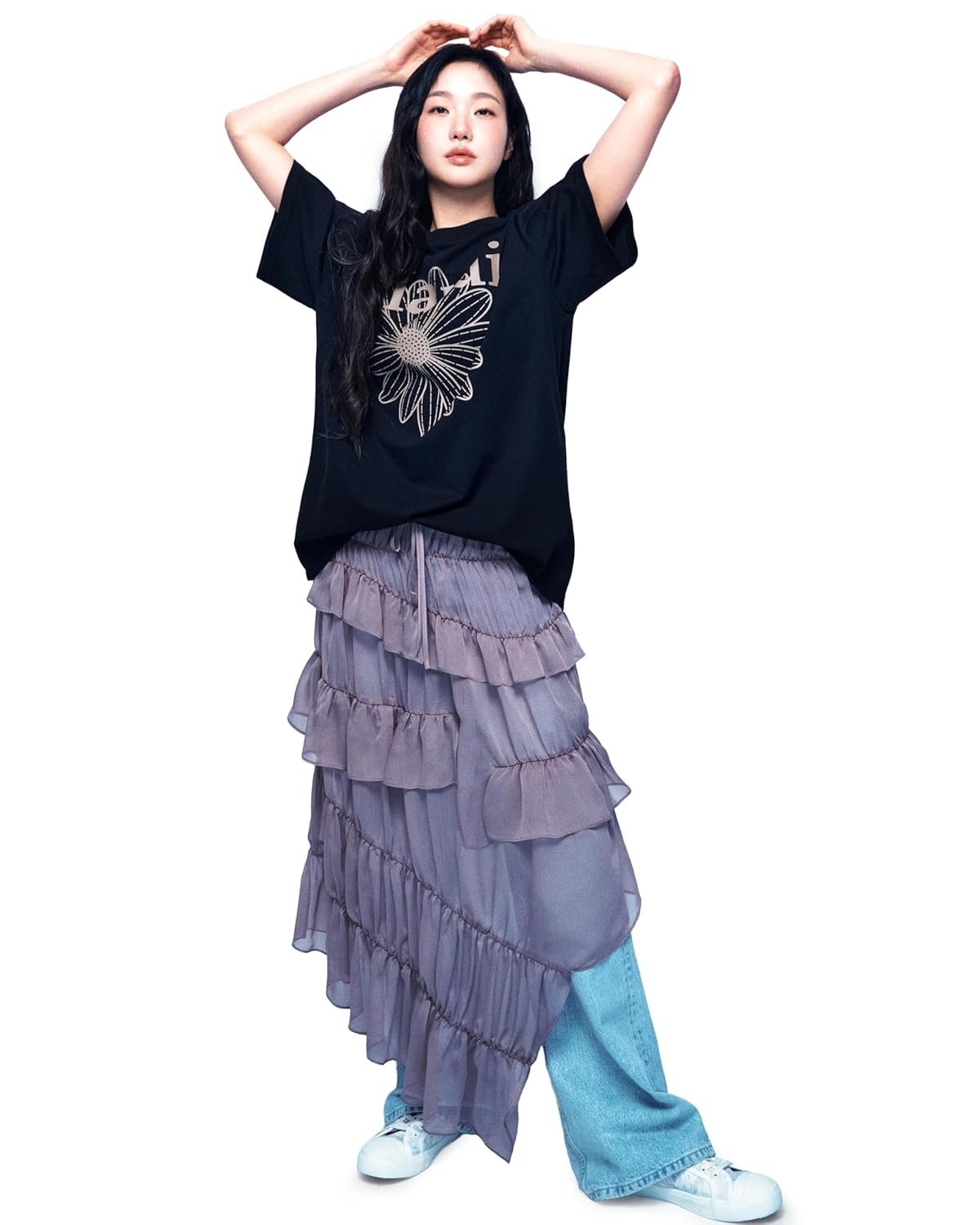 Unisex FlowerMardi T-Shirt, Cotton Graphic Logo Tee, Relaxed Fit Short Sleeve Top (US, Alpha, One Size, X-Large, Regular, Long, Black Taupe)