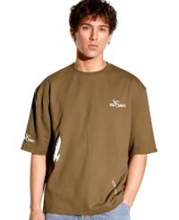 vasavi Oversized T-Shirt - Short Sleeve Baggy Tshirt for Men - Casual Drop Shoulder Oversized Tee Rugged Rebel
