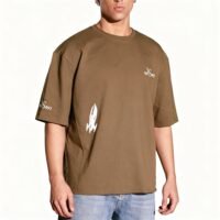 vasavi Oversized T-Shirt - Short Sleeve Baggy Tshirt for Men - Casual Drop Shoulder Oversized Tee Rugged Rebel