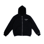 WILD ZIP-UP HOODIE - BLACK