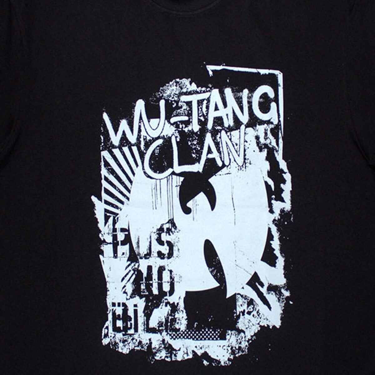 Wu-Tang Clan Graffiti Logo Limited Edition 999 Only Oversized Boxy T Shirt Size L Black