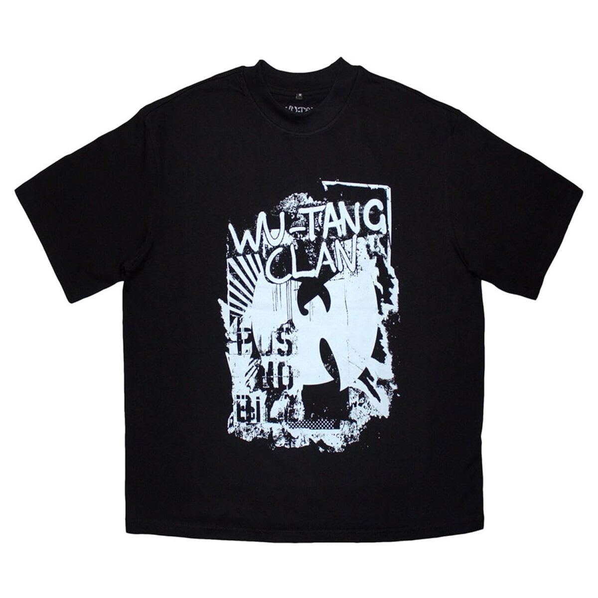 Wu-Tang Clan Graffiti Logo Limited Edition 999 Only Oversized Boxy T Shirt Size L Black